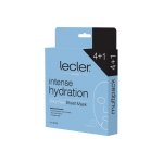 LECLER drėkinančios lakštinės veido kaukės INTENSE HYDRATION (4+1 vnt), 5 vnt.