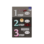 HOLIKA HOLIKA porų valymo rinkinys su medžio anglimi, Pig Clear Blackhead 3-Step Kit (Strong), 9 g