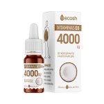 ECOSH vitaminas D3 4000IU su kokosų aliejumi, 10 ml