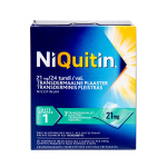 NIQUITIN, 21 mg / 24 val., transderminis pleistras, N7