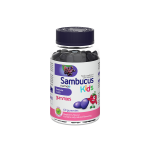 SAMBUCUS KIDS guminukai, aviečių skonio, 60 guminukų