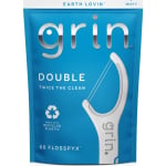 GRIN, DOUBLE, tarpdančių siūlas/dantų krapštukas, 60 vnt.
