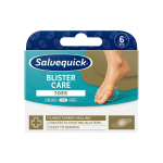 SALVEQUICK „Blister Care“ pūslių priežiūros pleistrai kojų pirštams, 6 vnt.