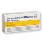 Paracetamolis SANITAS, 500mg, Tabletės, N20