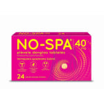 NO-SPA, 40 mg, plėvele dengtos tabletės, N24