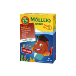 MÖLLER'S JUNIOR, kolos skonio, nuo 3 m., 45 kramtomosios tabletės