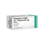 POTASSIUM IODIDE G.L. PHARMA, 65mg, Tabletės, N10