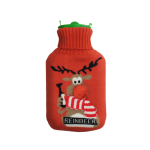 MEDRULL šildyklė su megztuku, raudona spalva, su elniuku, 1 vnt.