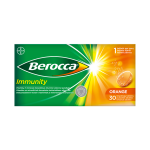 BEROCCA IMMUNITY vitaminų kompleksas, 30 šnypščiųjų tablečių