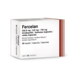 FERCELAN, 202,8 mg/0,8 mg/100mg, kietosios kapsulės, N30