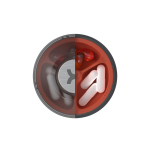 CORE vitaminų laikiklis pill holder - Graphite, 1 vnt.