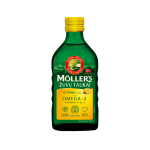 MÖLLER'S žuvų taukai, citrinų skonio, 250 ml