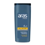 ARAS veido, barzdos, plaukų ir kūno prausiklis 4 IN 1, 250 ml