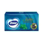 ZEWA vienkartinės nosinaitės SOFTIS MENTHOL, 4 sluoksnių, 9 vnt.