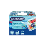 SALVEQUICK AQUA BLOCK KIDS pleistrų rinkinys vaikams, 12 vnt.