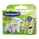 SALVEQUICK pleistrų rinkinys vaikams ANIMALS, 20 vnt.