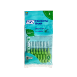 TEPE tarpdančių šepetėliai, 0,8 mm, žalia spalva, 8 vnt.