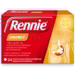 Rennie Orange 680 mg/80 mg, kramtomosios tabletės, N24