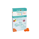 NORSAN OMEGA-3 FISK JELLY, braškių-citrinų skonio, 45 Guminukai