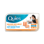 QUIES apsauginiai ausų kištukai iš poliuretano putos, smėlio spalva, 3 poros