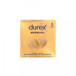 DUREX prezervatyvai SENSUAL, 3 vnt.