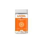 LIVOL EXTRA vitaminas C, 400 MG, juodųjų serbentų skonio, 50 kramtomųjų tablečių