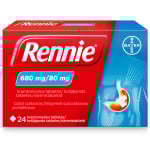 RENNIE, 680 mg / 80 mg, kramtomosios tabletės, N24