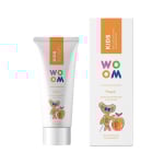 WOOM dantų pasta vaikams KIDS PEACH, persikų skonio, 3–8 m., 50 ml