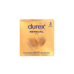 DUREX prezervatyvai SENSUAL XL, 3 vnt.