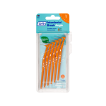 TEPE tarpdančių šepetėliai ANGLE, 0,45 mm, oranžinė spalva, 6 vnt.