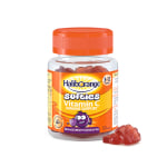 HALIBORANGE guminukai VITAMIN C, juodųjų serbentų skonio, 3–12 m.,, 30 guminukų