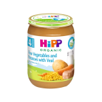 HiPP ekologiška švelnių daržovių ir bulvių su veršiena tyrė, nuo 4 mėn., LT-EKO-001, 190 g