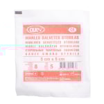 OLKO marlinės sterilios servetėlės, 5 x 5 cm, 5 vnt.