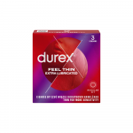 DUREX prezervatyvai FEEL THIN EXTRA LUBRICATED, 3 vnt.