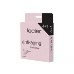 LECLER stangrinančios lakštinės veido kaukės ANTI-AGING (4+1 vnt.), 5 vnt.