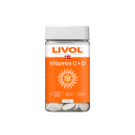 LIVOL EXTRA vitaminai C+D, 60 dengtų tablečių
