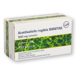 Acetilsalicilo rūgštis SANITAS, 500 mg, Tabletės, N100