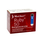 MEDISMART diagnostinės juostelės RUBY, 50 vnt.