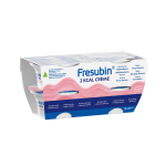 FRESUBIN 2 KCAL Crème, kremas, žemuogių skonio, nuo 3 m., 4 pakeliai