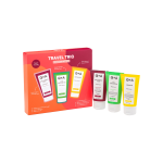 Q + A kūno priežiūros priemonių rinkinys TRAVEL TRIO, 3 x 50ml, 150 ml