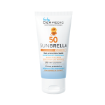 DERMEDIC SUNBRELLA BABY apsauginis veido kremas nuo saulės vaikams ir kūdikiams, SPF 50, nuo gimimo, 50 ml