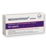 NEOASKOFENAS 200 mg/200 mg/40 mg, Tabletės, N20