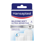 HANSAPLAST minkštas pleistras SILICONE SOFT, 8 juostelių