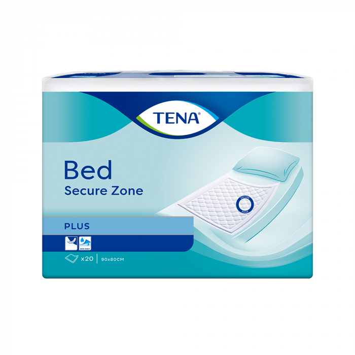 TENA paklotai BED SECURE ZONE PLUS, 90 x 80 cm, 20 vnt. eurovaistine.lt