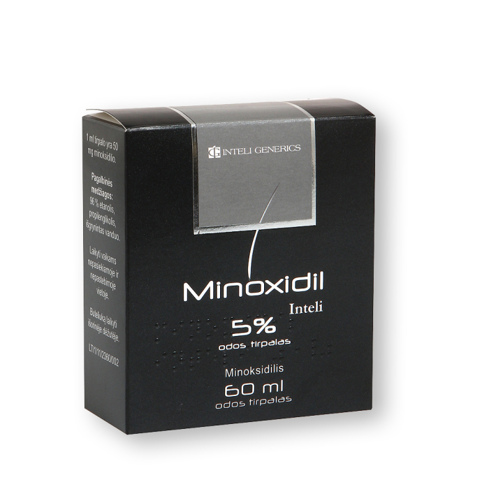 MINOXIDIL INTELI, 50 mg/ml, odos tirpalas, N1