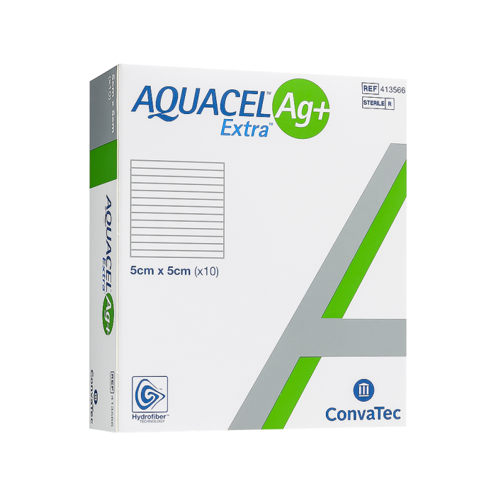 AQUACEL AG+ EXTRA tvarstis, 5 x 5 cm, 10 vnt. | eurovaistine.lt
