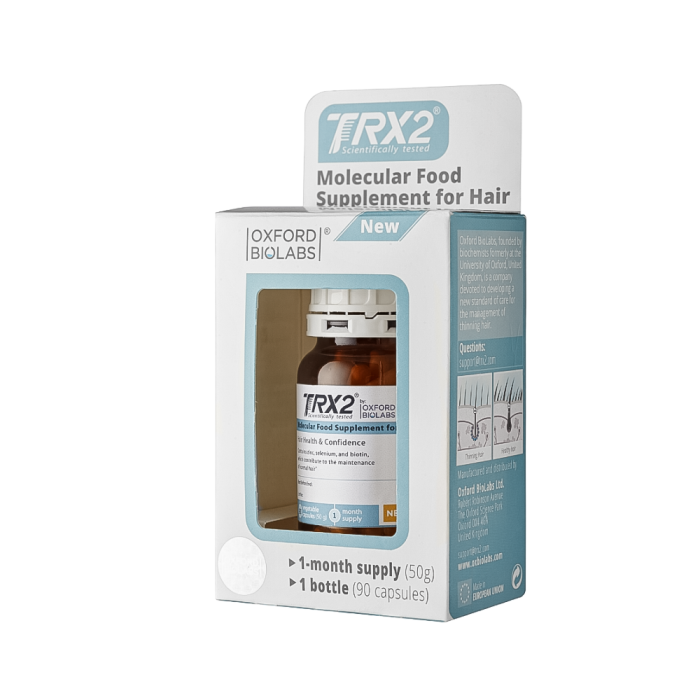 TRX2 maisto papildas plaukams, 90 kapsulių