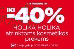 HOLIKA HOLIKA atrinktoms kosmetikos prekėms iki -40%