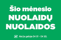 Šio mėnesio nuolaidų nuolaidos