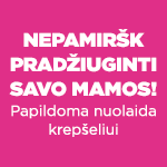 Išsirink papildomą nuolaidą krepšeliui!